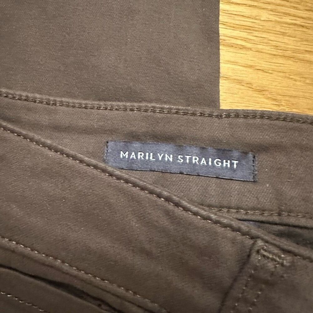 NWT Nydj brown Marilyn straight jeans pants 14 - Picture 7 of 11
